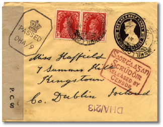 1944 Northern Rhodesia to Ireland